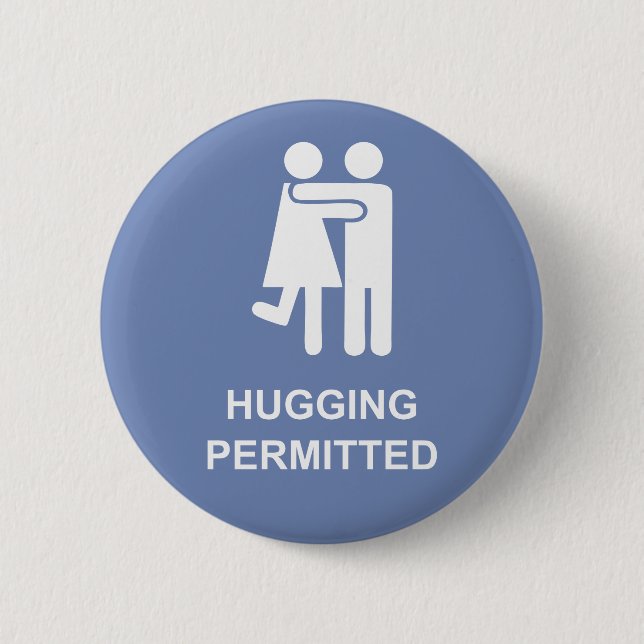 flirt badge HUGGING PERMITTED mandatory (Front)