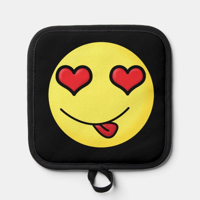 flirt emoji pot holder (Front)