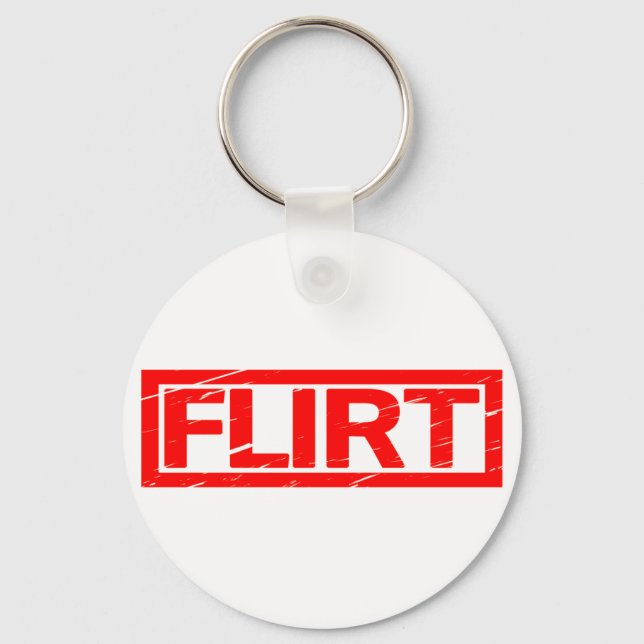 Flirt Stamp Key Ring (Front)