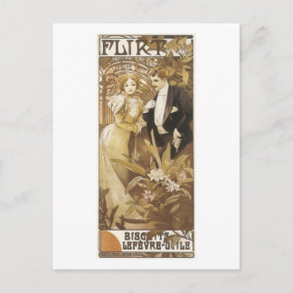 Flirt Vintage Biscuits Ad Postcard
