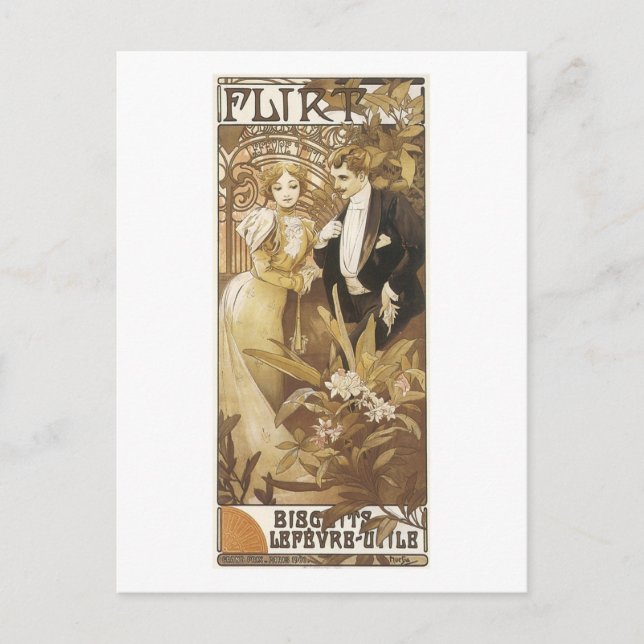 Flirt Vintage Biscuits Ad Postcard (Front)