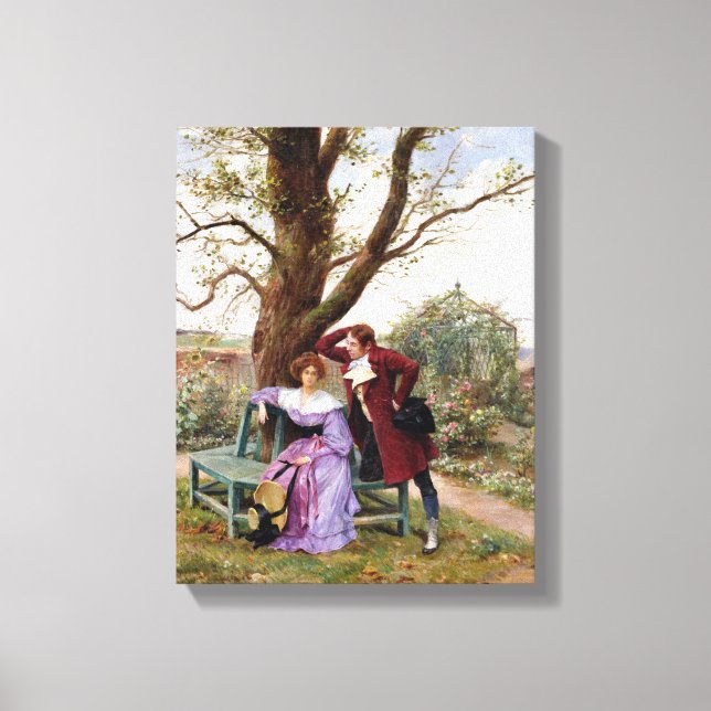 Flirtation Canvas Print (Front)