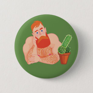 Flirtatious Guy 6 Cm Round Badge