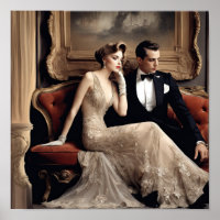 Flirting An Art Deco Couple