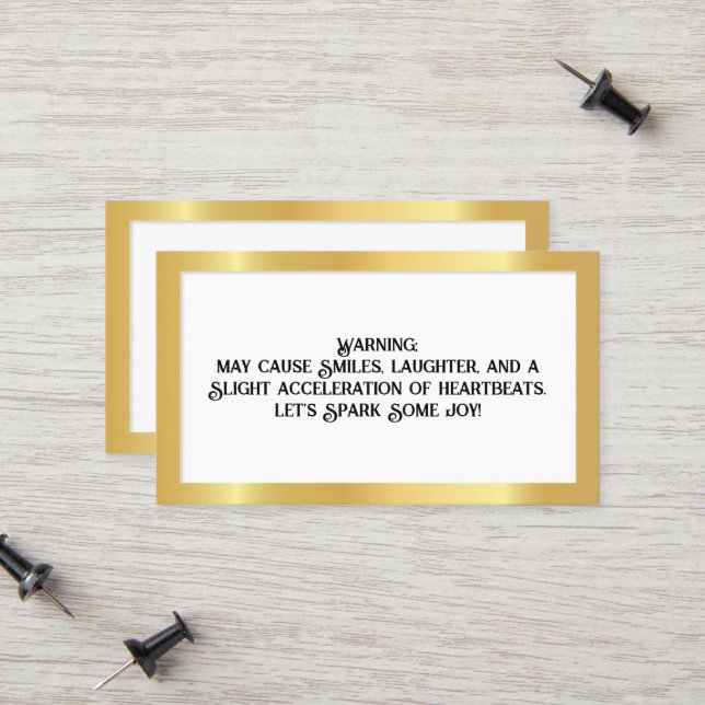 Flirting Calling Card (Front/Back In Situ)