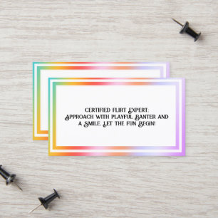 Flirting Hologram Calling Card