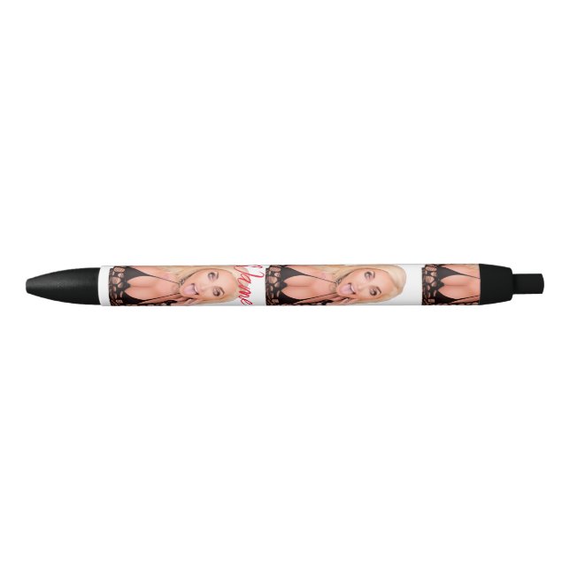 Flirty blonde Thunder_Cove Black Ink Pen (Front)