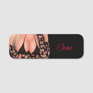 Flirty blonde Thunder_Cove Name Tag