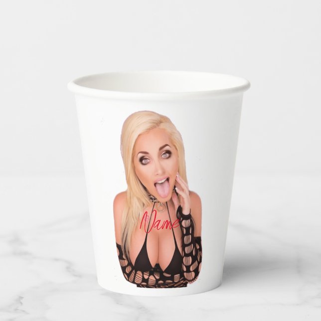 Flirty blonde Thunder_Cove  Paper Cups (Front)