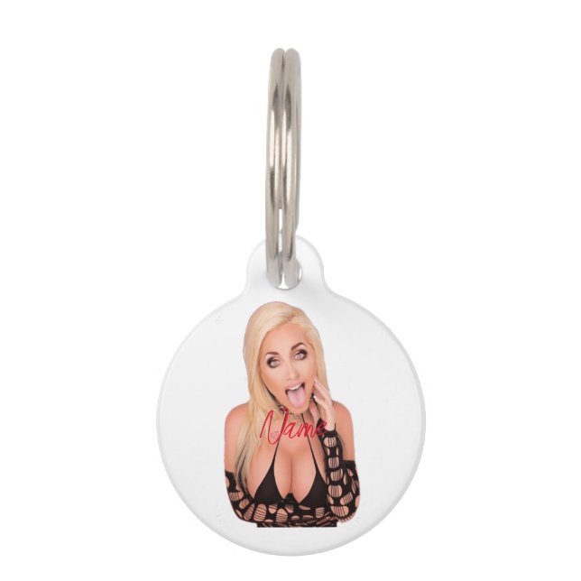 Flirty blonde Thunder_Cove Pet Tag (Front)