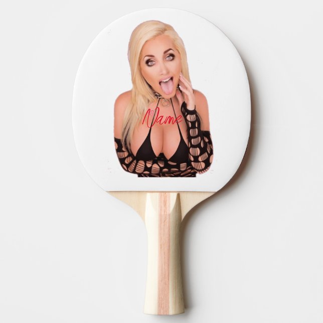 Flirty blonde Thunder_Cove  Ping Pong Paddle (Front)