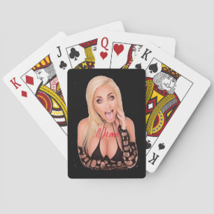 Flirty blonde Thunder_Cove  Playing Cards