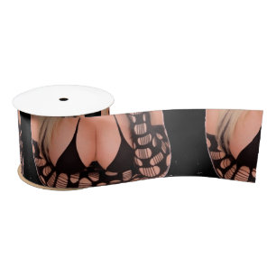 Flirty blonde Thunder_Cove Satin Ribbon
