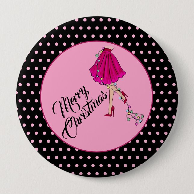 Flirty Christmas Button (Front)