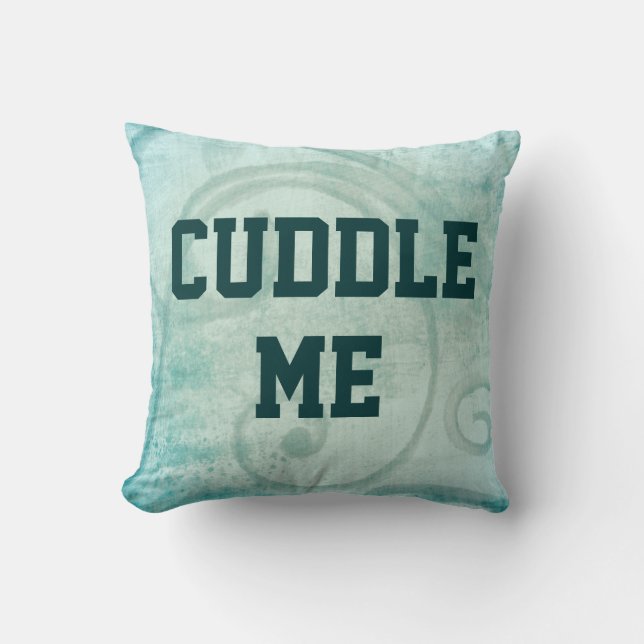 Flirty Cuddle Me Quote Cushion (Front)