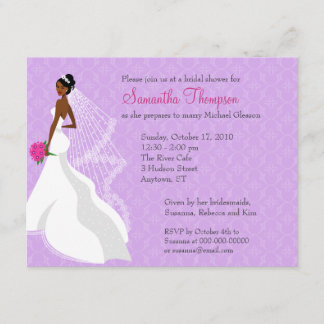 Flirty Lilac 2 Bridal Shower Invitation