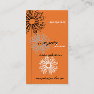Flirty Orange Profile Card