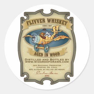 Flivver Whiskey Label