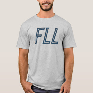 FLL Fort Lauderdale Airport Code – Bold Florida T-Shirt