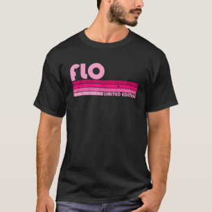 FLO Name Personalised Retro Vintage 80s 90s Birthd T-Shirt