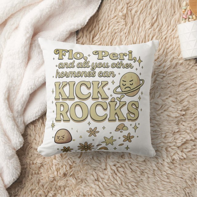 Flo & Peri Can Kick Rocks Cushion (Blanket)