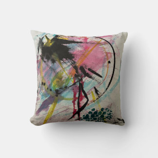 Flo, the Flamingo doing the Tango Pillow