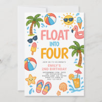 Float Into Four Tropical 4th Birthday Party