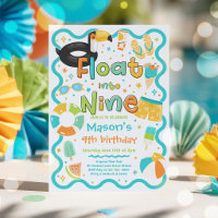 Float Into Nine Summer Pool Party 9th Birthday
