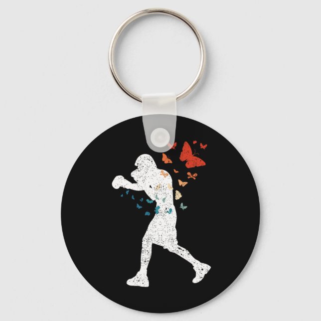 Float Like Butterfly Sting Bee Boxer Love Boxing S Key Ring (Front)