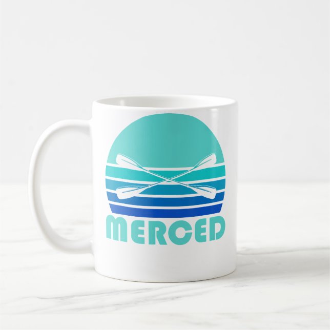 Float Trip Merced Rafting Paddle Tubing Coffee Mug (Left)