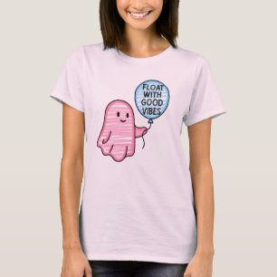 Float with good vibes cute boo design T-Shirt