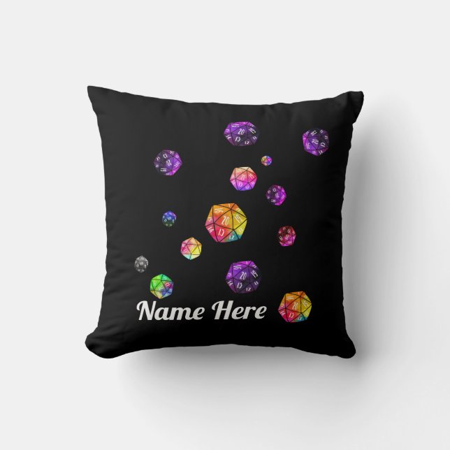 Floating 20 Sided Die    Cushion (Front)