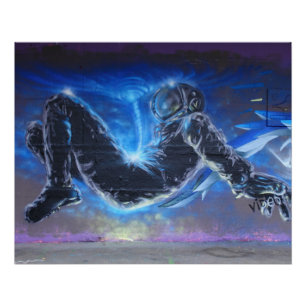 Floating Astronaut Poster