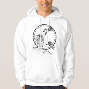 Floating Astronauts in Space– Cosmic Adventure Art Hoodie