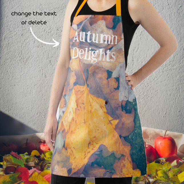 Floating autumn leaves  apron (Creator Uploaded)