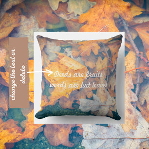 Floating autumn leaves  cushion