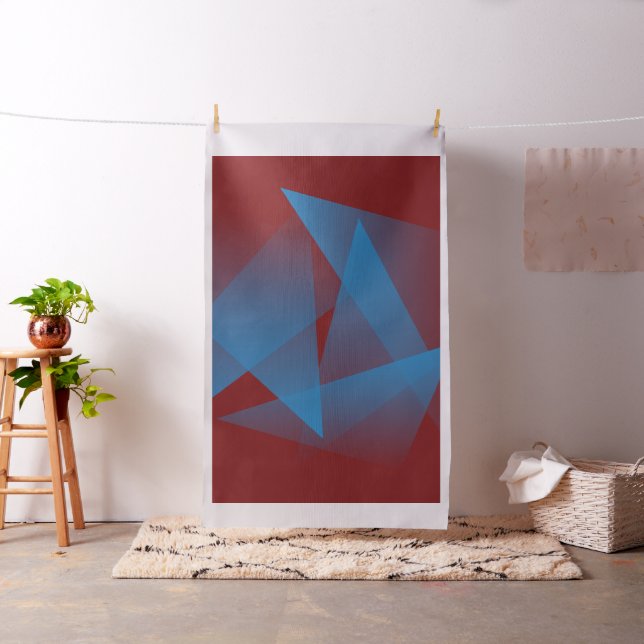 Floating blue fragments fabric (In Situ)