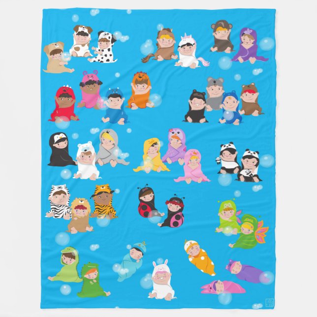 Floating Bubbles Blanket (Front)