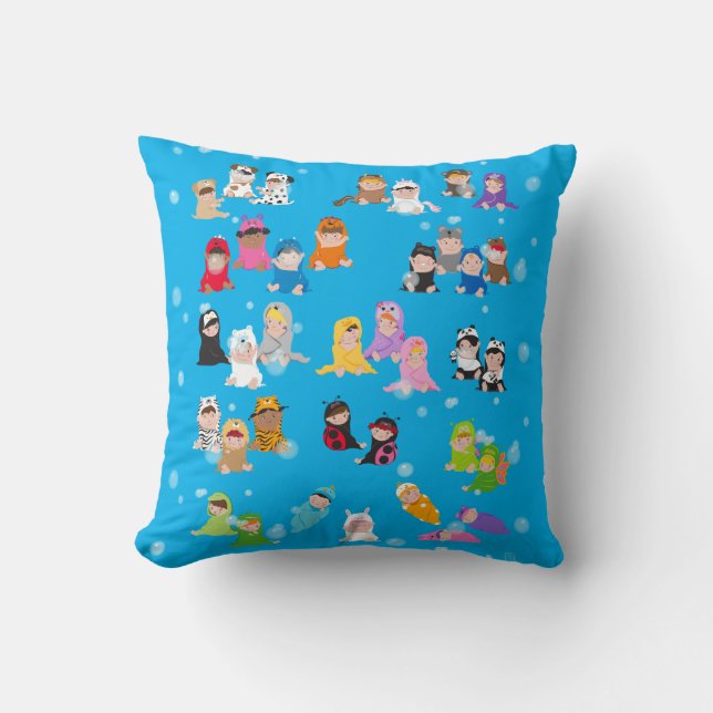 Floating Bubbles Pillow (Front)