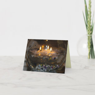 Floating Candles: Warmest wishes for the holidays! Holiday Card