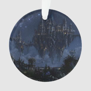 Floating Castle Starry Night Ornament