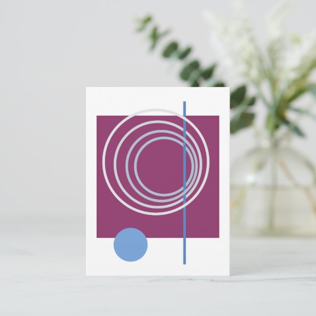 Floating Circle 5 Postcard (Standing Front)