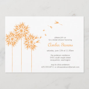 Floating Dandelion Shower/Party Invitation