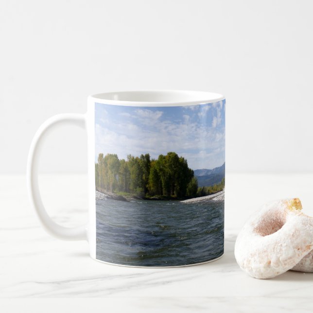 Floating Down the Snake River I Coffee Mug (With Donut)