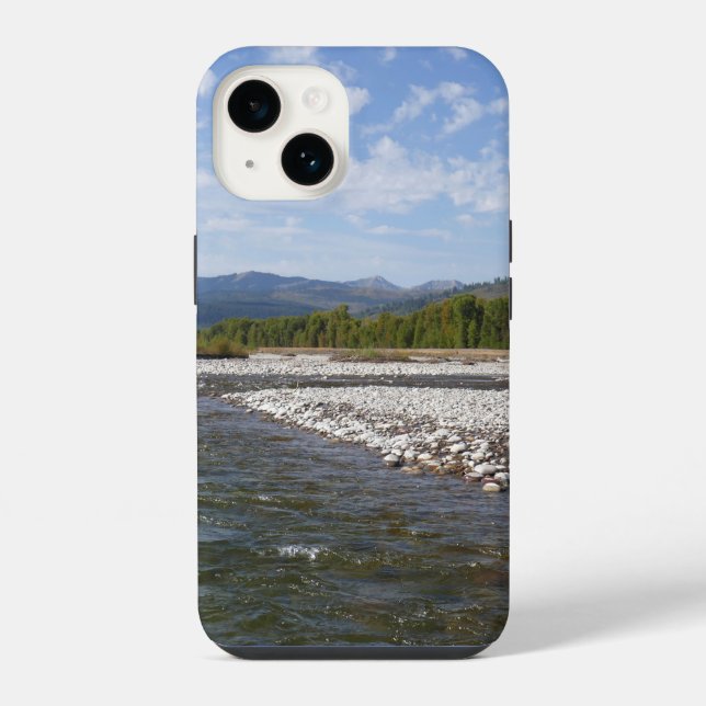 Floating Down the Snake River I iPhone Case (Back)