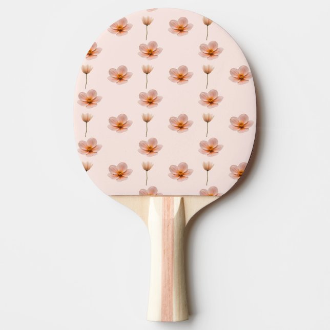 floating flower melody ping pong paddle (Front)
