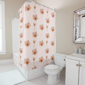 floating flower melody shower curtain