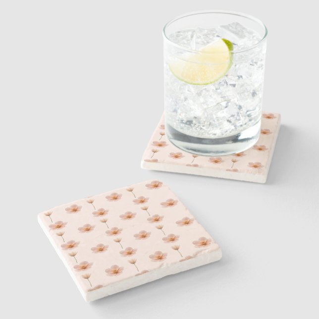 floating flower melody stone coaster (Side)
