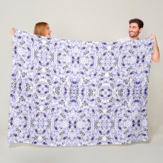 Floating Flowers Fleece Blanket