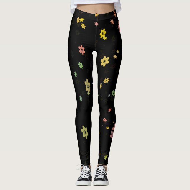 Floating Flowers Leggings (Front)